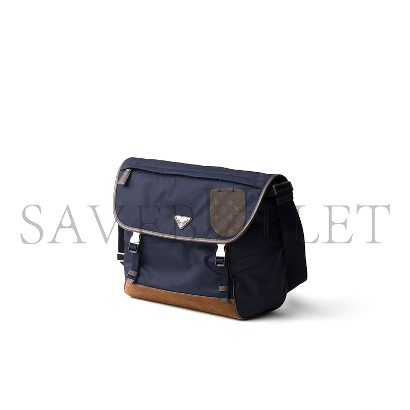 PRADA LARGE RE-NYLON AND LEATHER SHOULDER BAG 2VD052 (34*29.5*14.5cm) PRADA LARGE RE-NYLON AND LEATHER SHOULDER BAG 2VD052 (34*29.5*14.5cm)